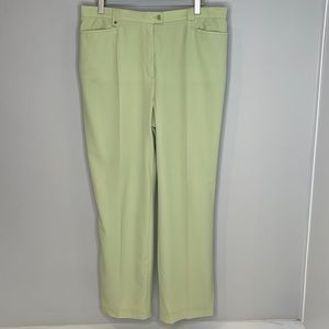 BASLER Lime Green Pants in Size 12
